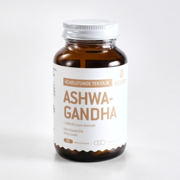 Ashwagandha juure kapslid 90tk Ecosh Life OÜ
